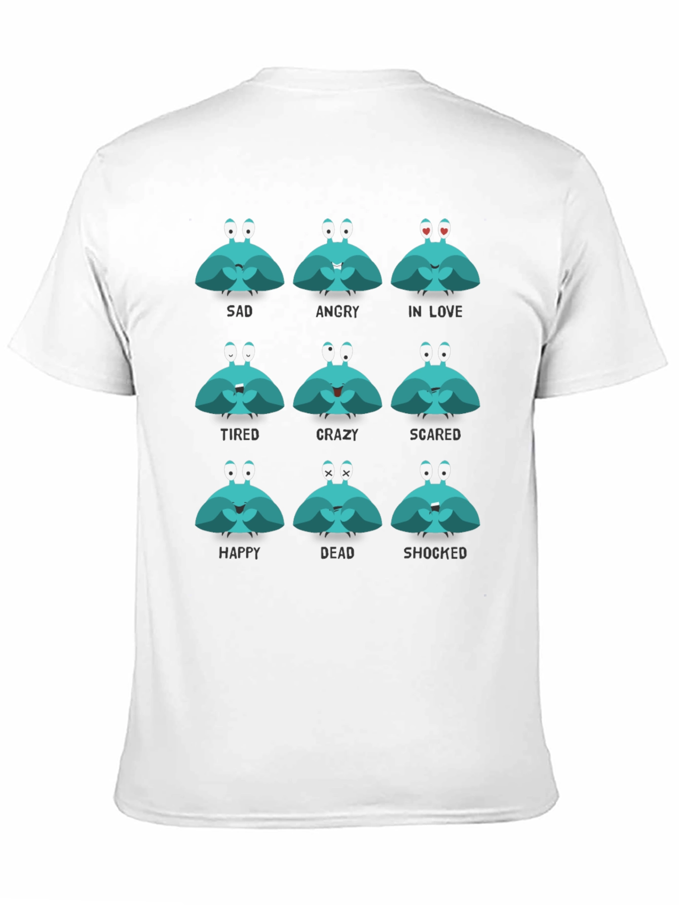 Emotional Crab Graphic Tee - Express Yourself!