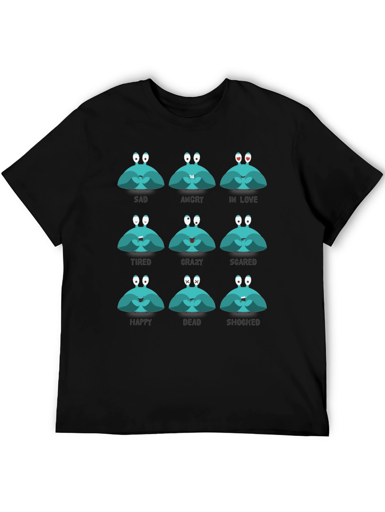 Emotional Crab Graphic Tee - Express Yourself!