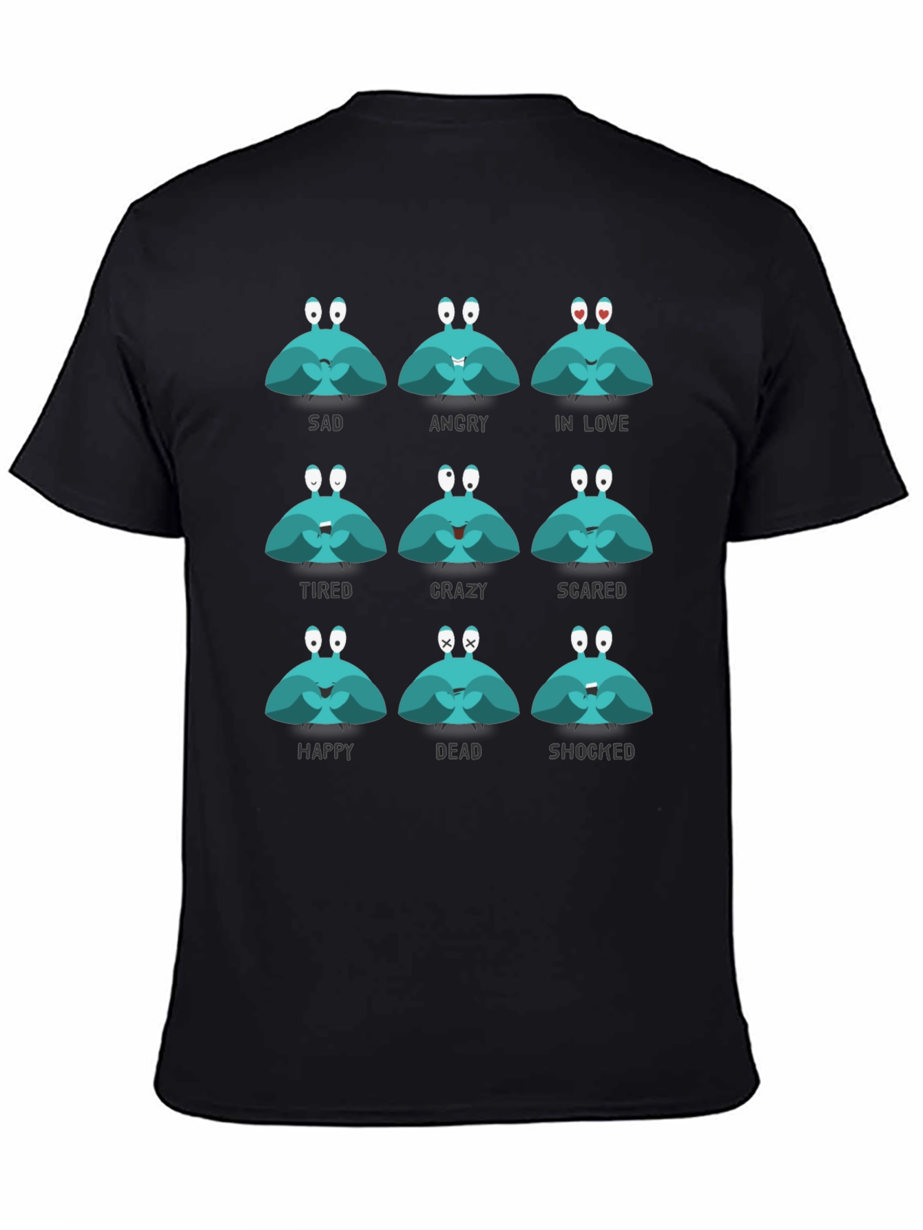Emotional Crab Graphic Tee - Express Yourself!