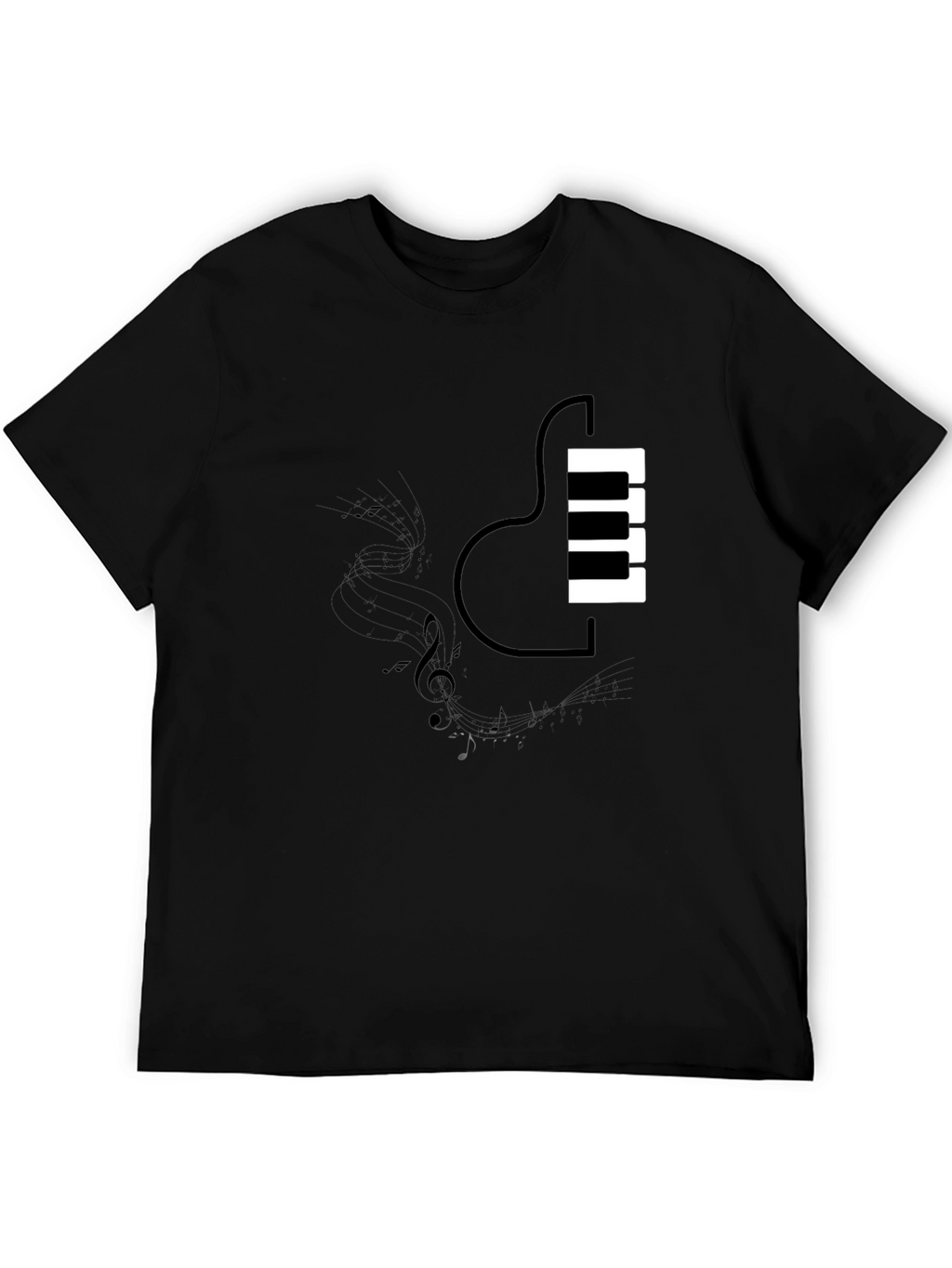 Piano Guitar Fusion T-Shirt - Music Lovers Tee
