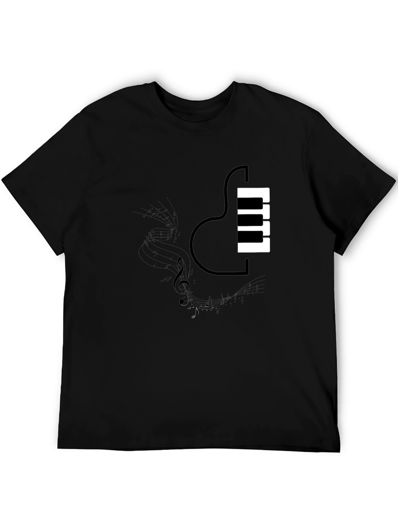 Piano Guitar Fusion T-Shirt - Music Lovers Tee