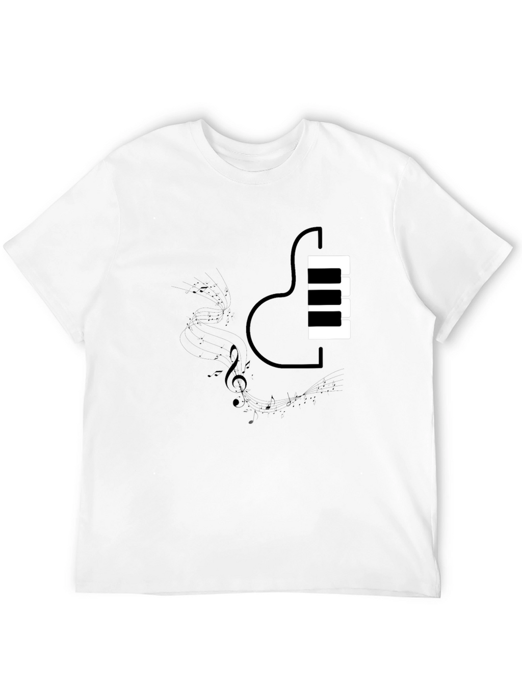 Piano Guitar Fusion T-Shirt - Music Lovers Tee
