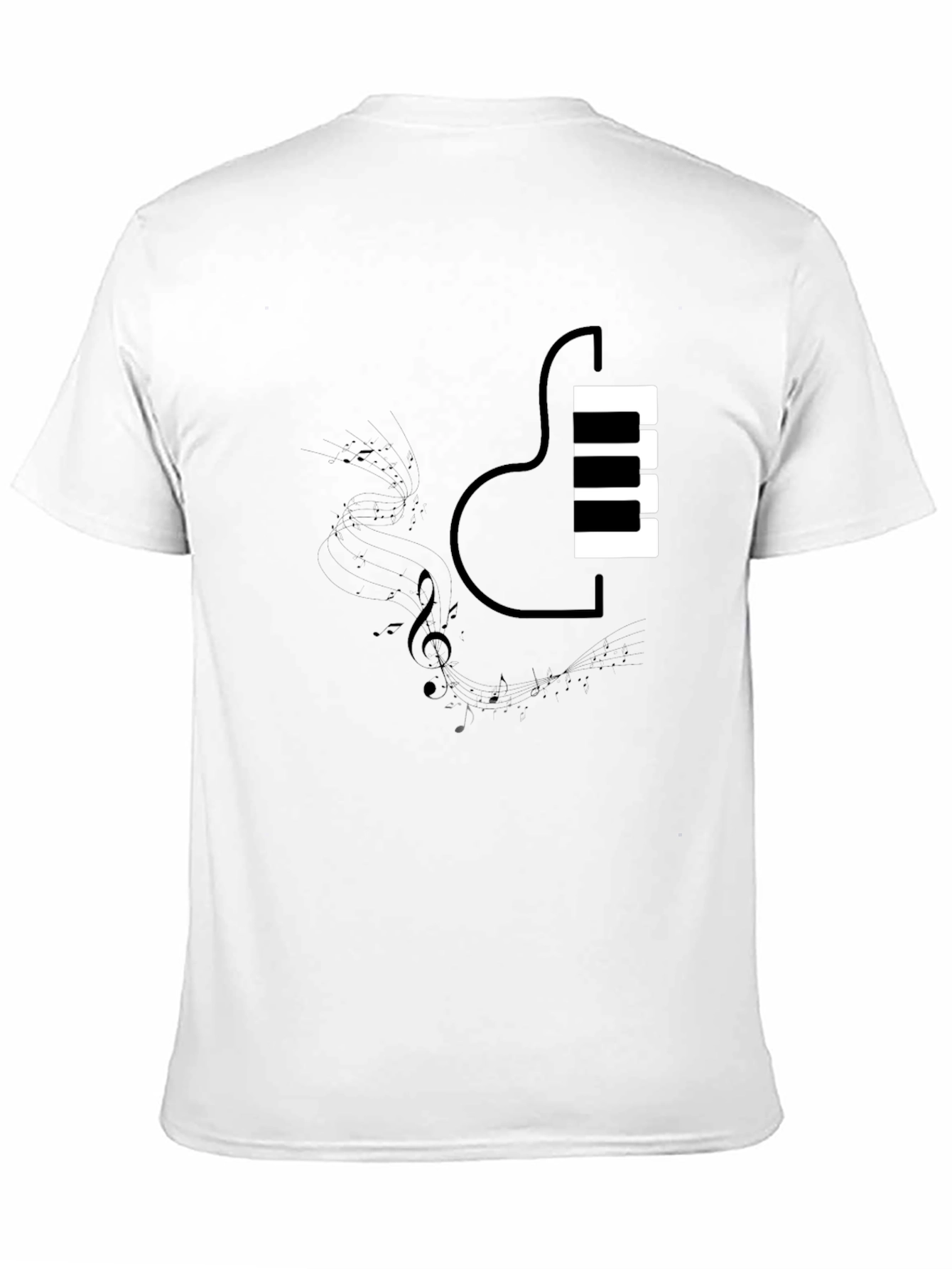 Piano Guitar Fusion T-Shirt - Music Lovers Tee