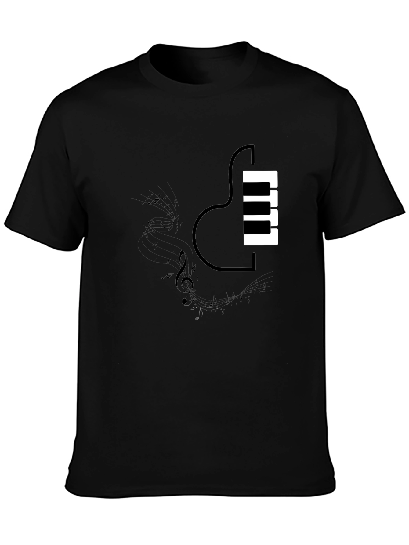 Piano Guitar Fusion T-Shirt - Music Lovers Tee