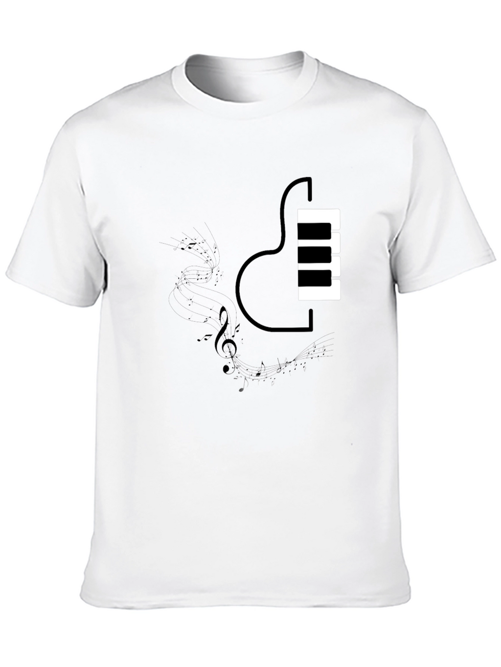 Piano Guitar Fusion T-Shirt - Music Lovers Tee
