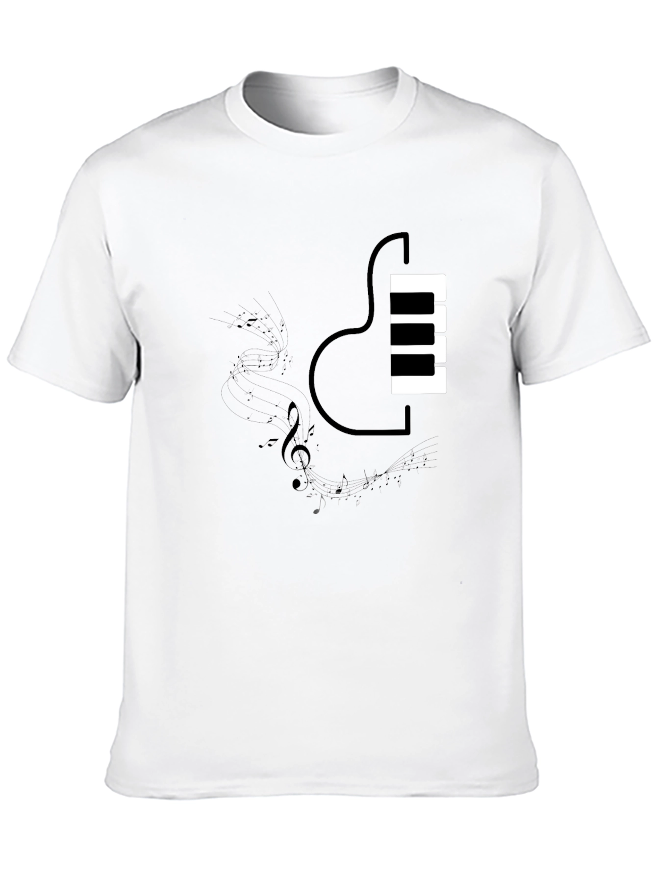 Piano Guitar Fusion T-Shirt - Music Lovers Tee
