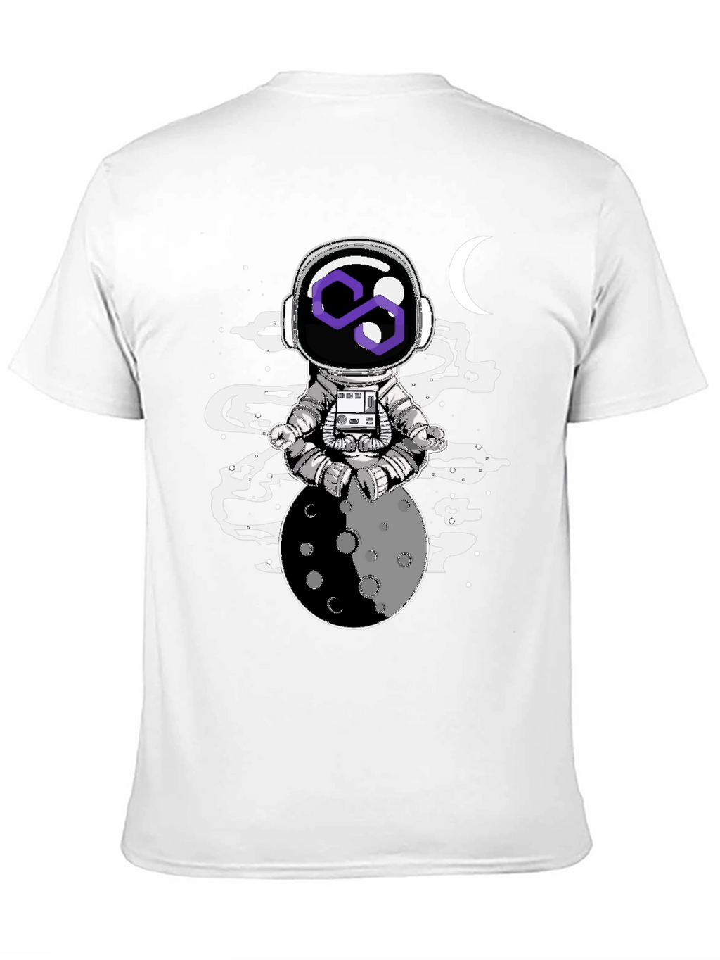 Astronaut Moon Meditation Graphic Tee