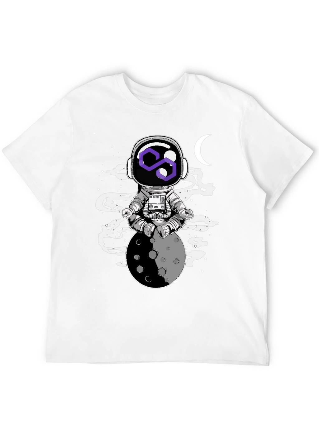 Astronaut Moon Meditation Graphic Tee