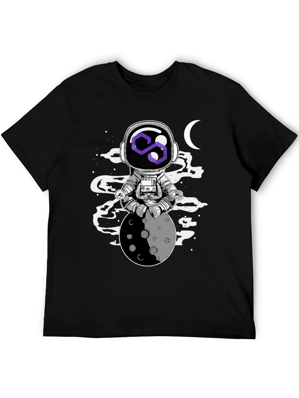 Astronaut Moon Meditation Graphic Tee