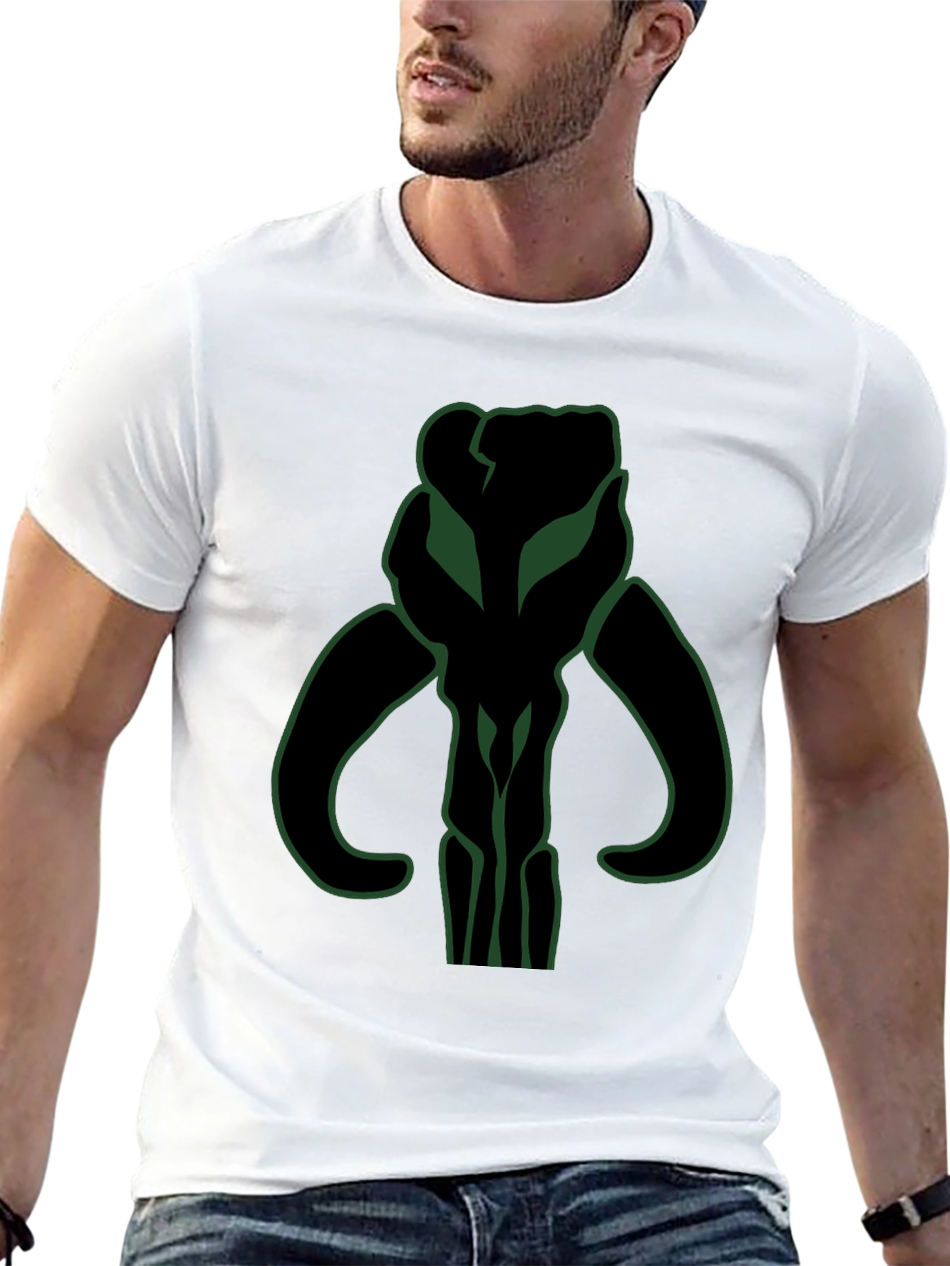 Boba Fett Skull T-Shirt - Black Graphic Tee