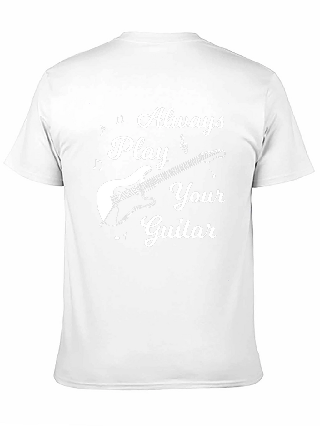 Always Play Your Guitar Black Graphic Tee