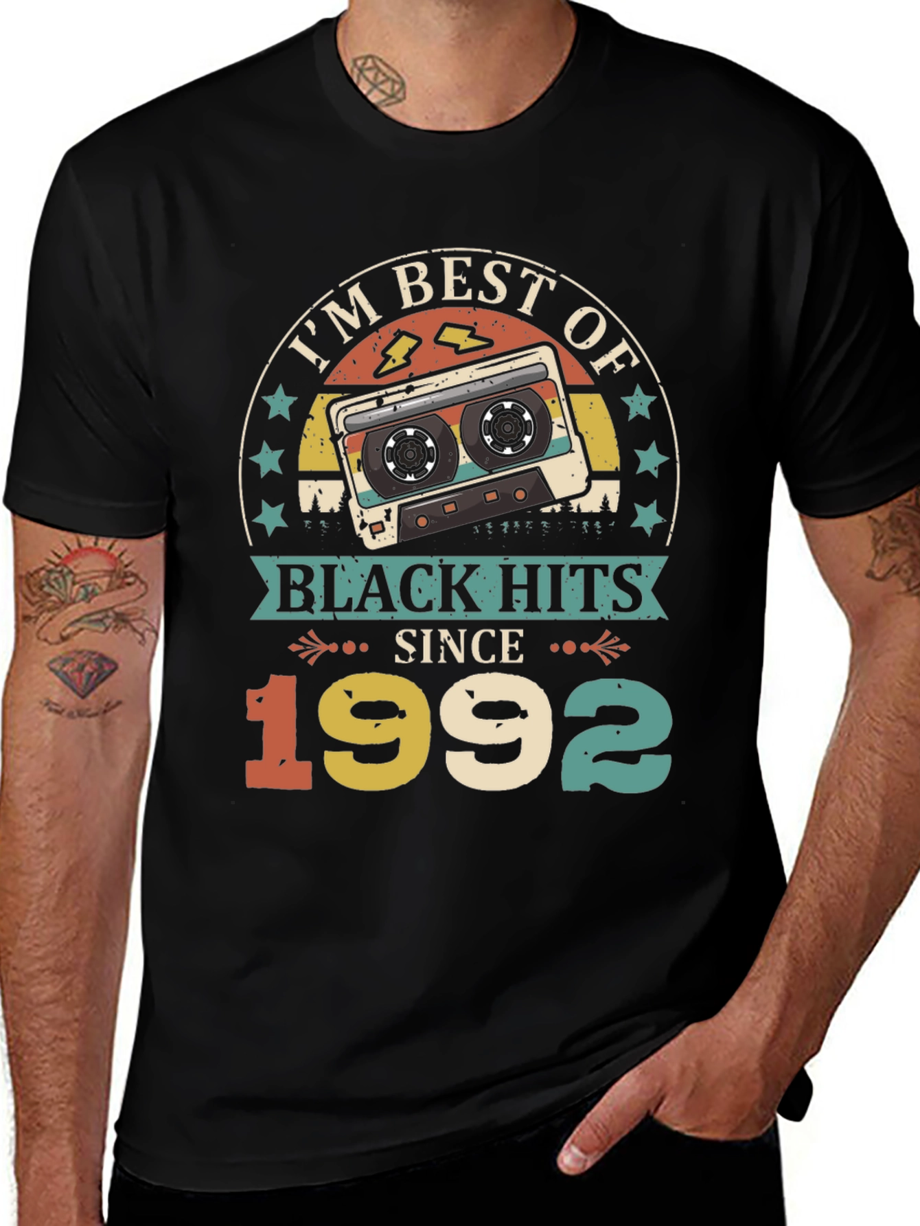 Best of Black Hits Since 1992 Cassette Graphic Tee