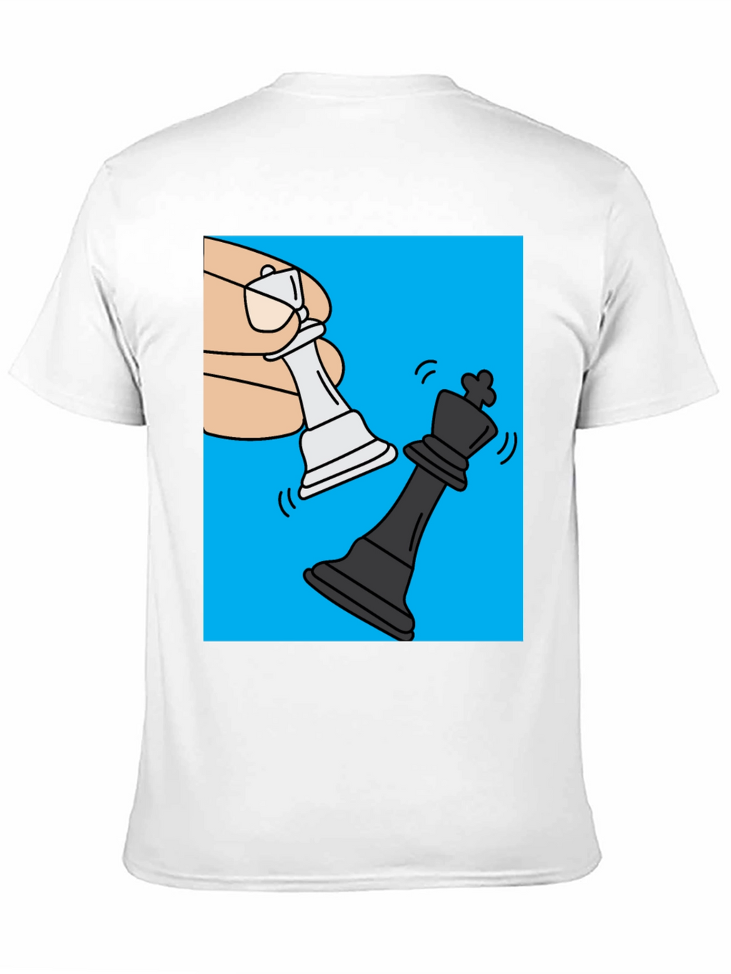 Chess Mate Graphic Tee - Black Cotton Shirt