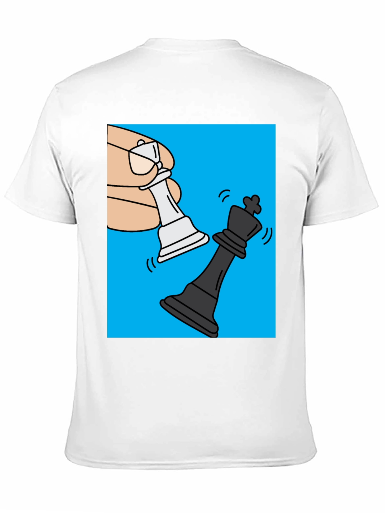 Chess Mate Graphic Tee - Black Cotton Shirt
