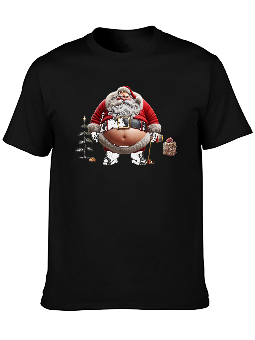 Grumpy Santa T-Shirt - Holiday Humor