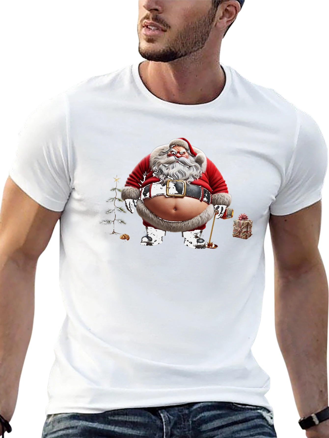 Grumpy Santa T-Shirt - Holiday Humor
