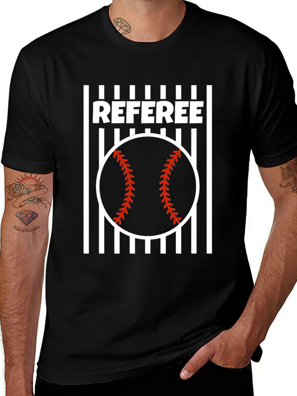 Referee Baseball T-Shirt | Umpire Game Day Tee