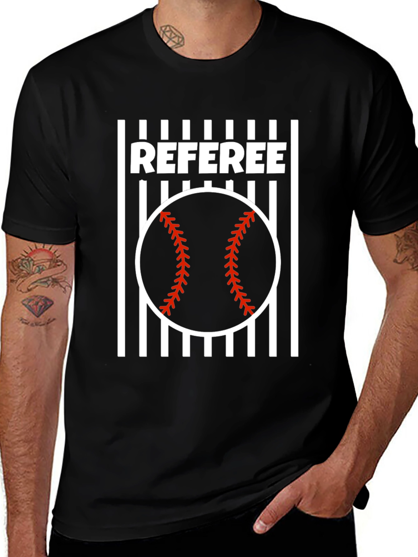 Referee Baseball T-Shirt | Umpire Game Day Tee