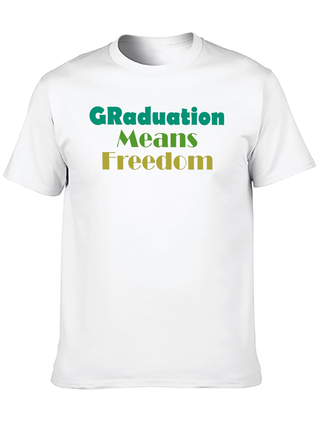 Graduation Means Freedom Graphic Tee - Unisex Black T-Shirt