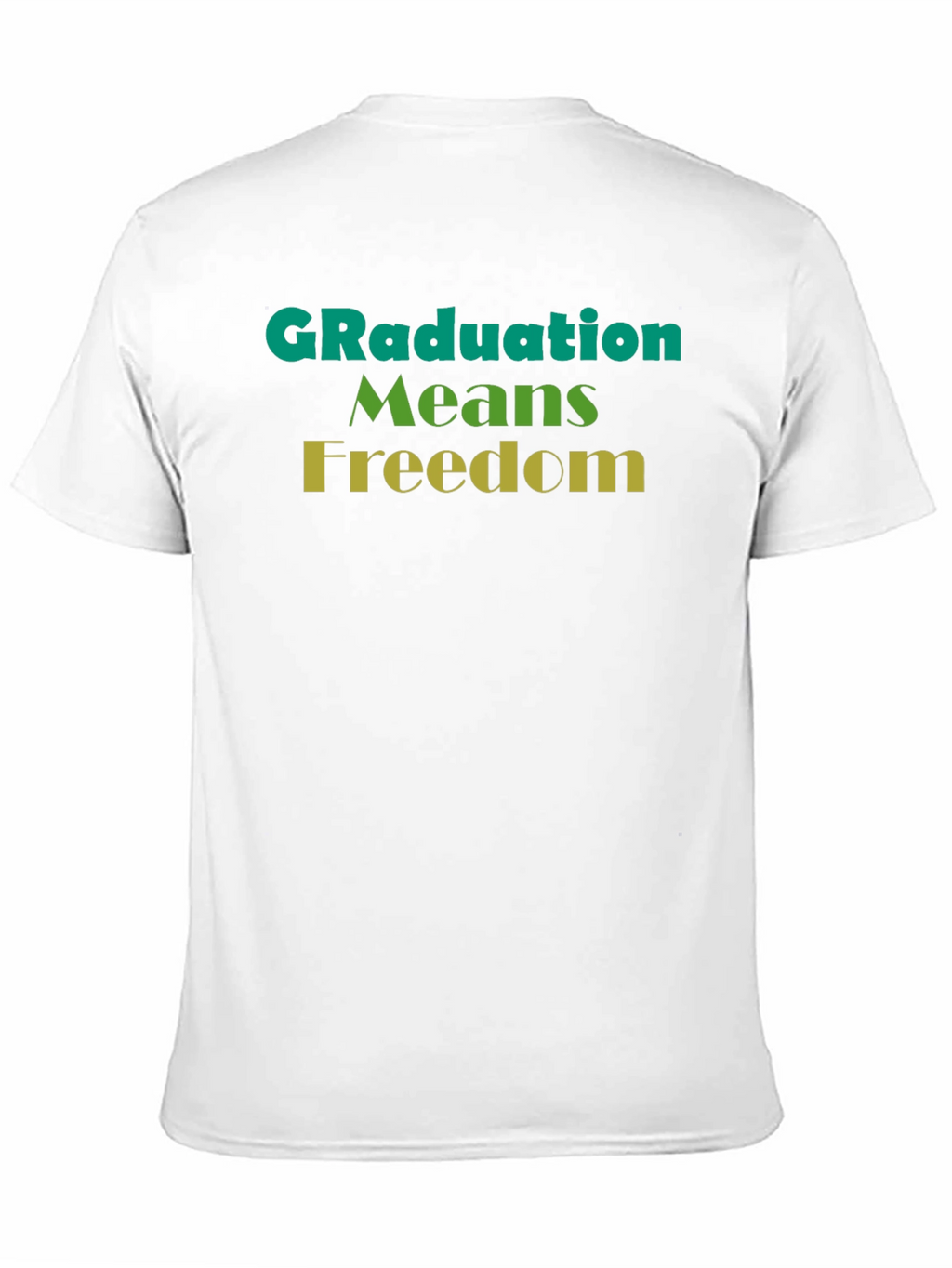 Graduation Means Freedom Graphic Tee - Unisex Black T-Shirt