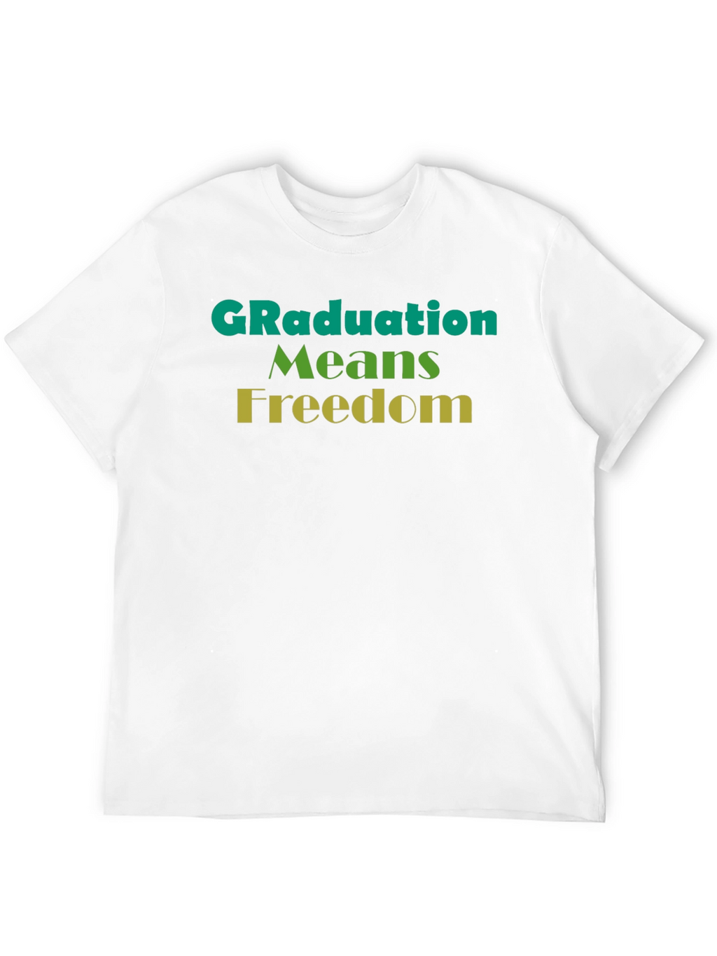 Graduation Means Freedom Graphic Tee - Unisex Black T-Shirt