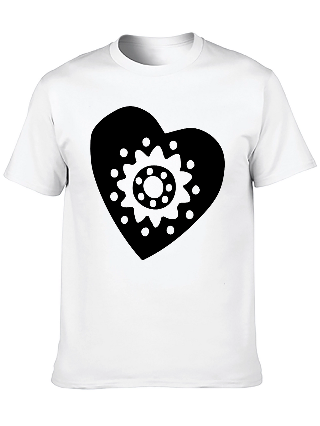 Heart Gear Graphic Tee - Black
