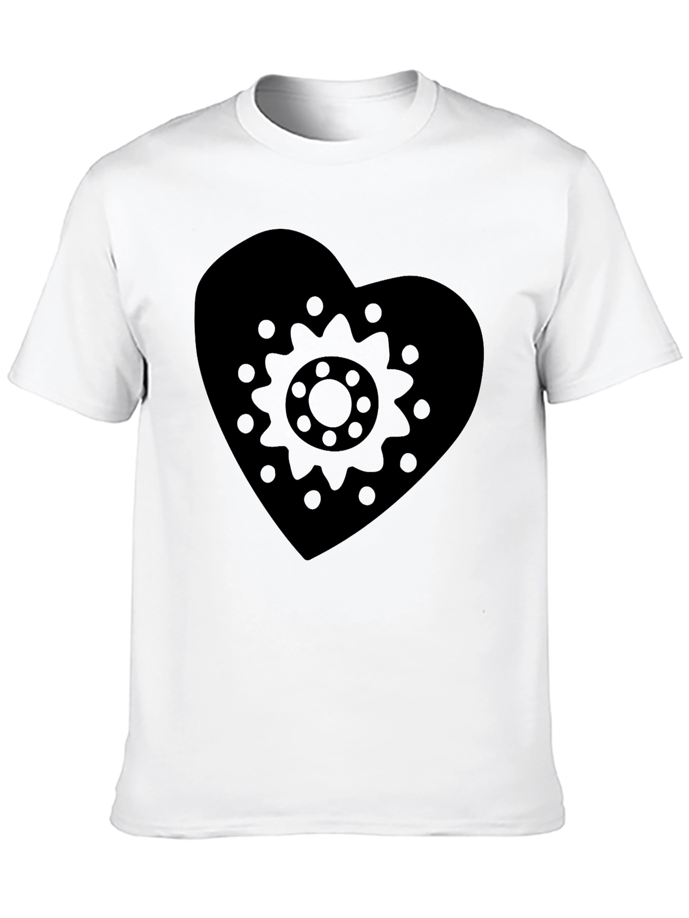 Heart Gear Graphic Tee - Black