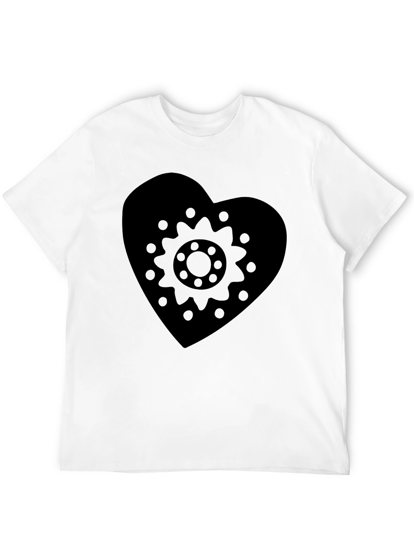 Heart Gear Graphic Tee - Black