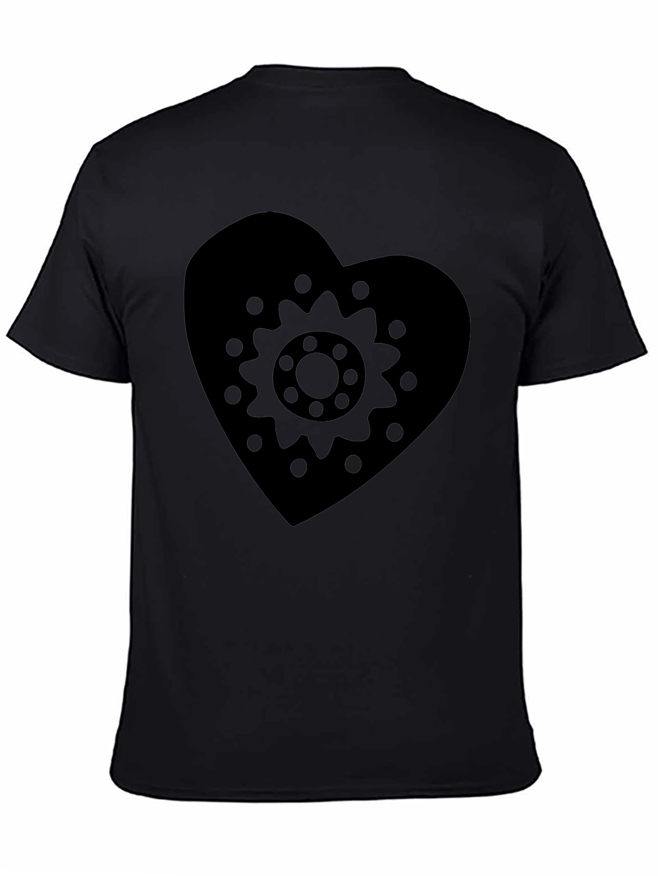 Heart Gear Graphic Tee - Black