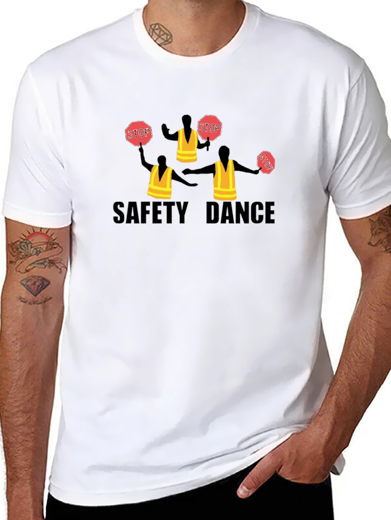 Safety Dance Crew Graphic T-Shirt