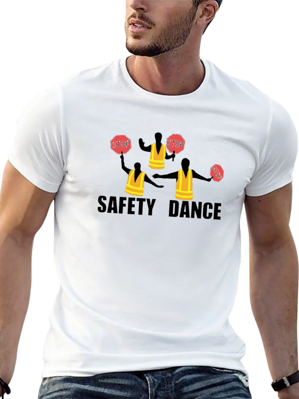 Safety Dance Crew Graphic T-Shirt