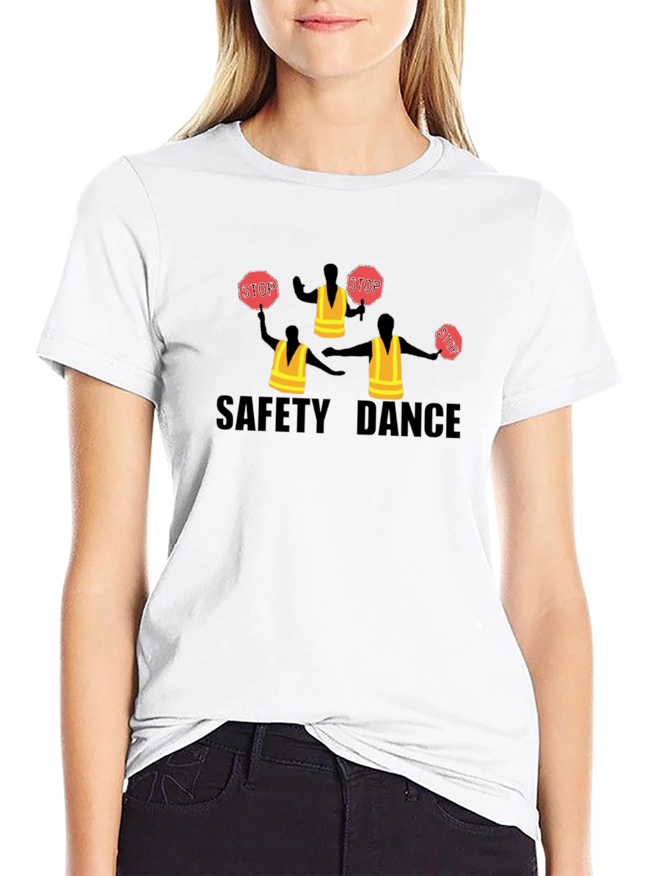 Safety Dance Crew Graphic T-Shirt