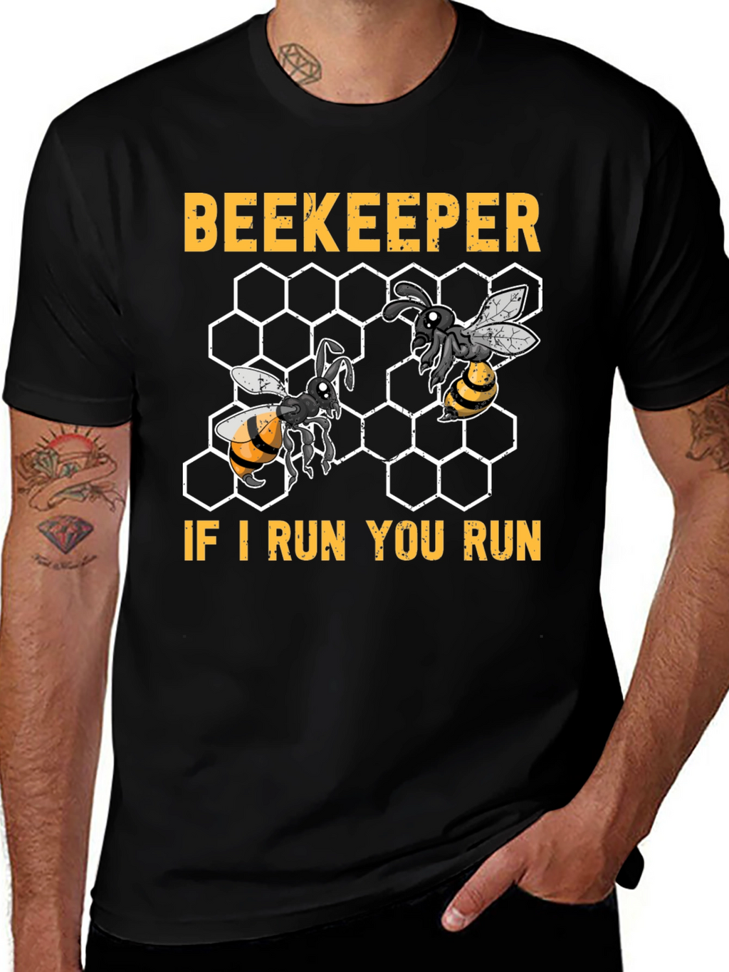 Beekeeper If I Run You Run T-Shirt