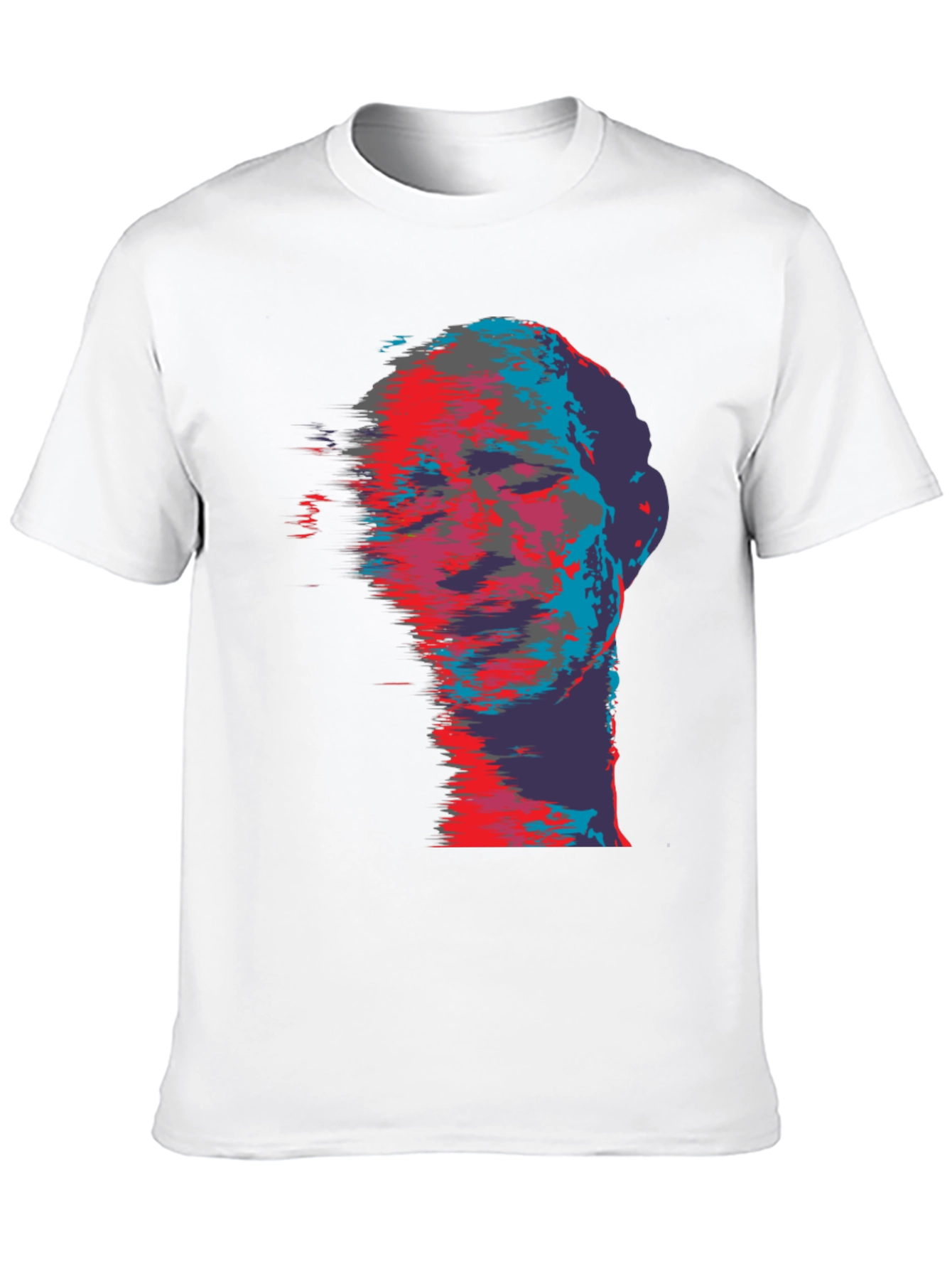 Abstract Face Graphic Print T-Shirt