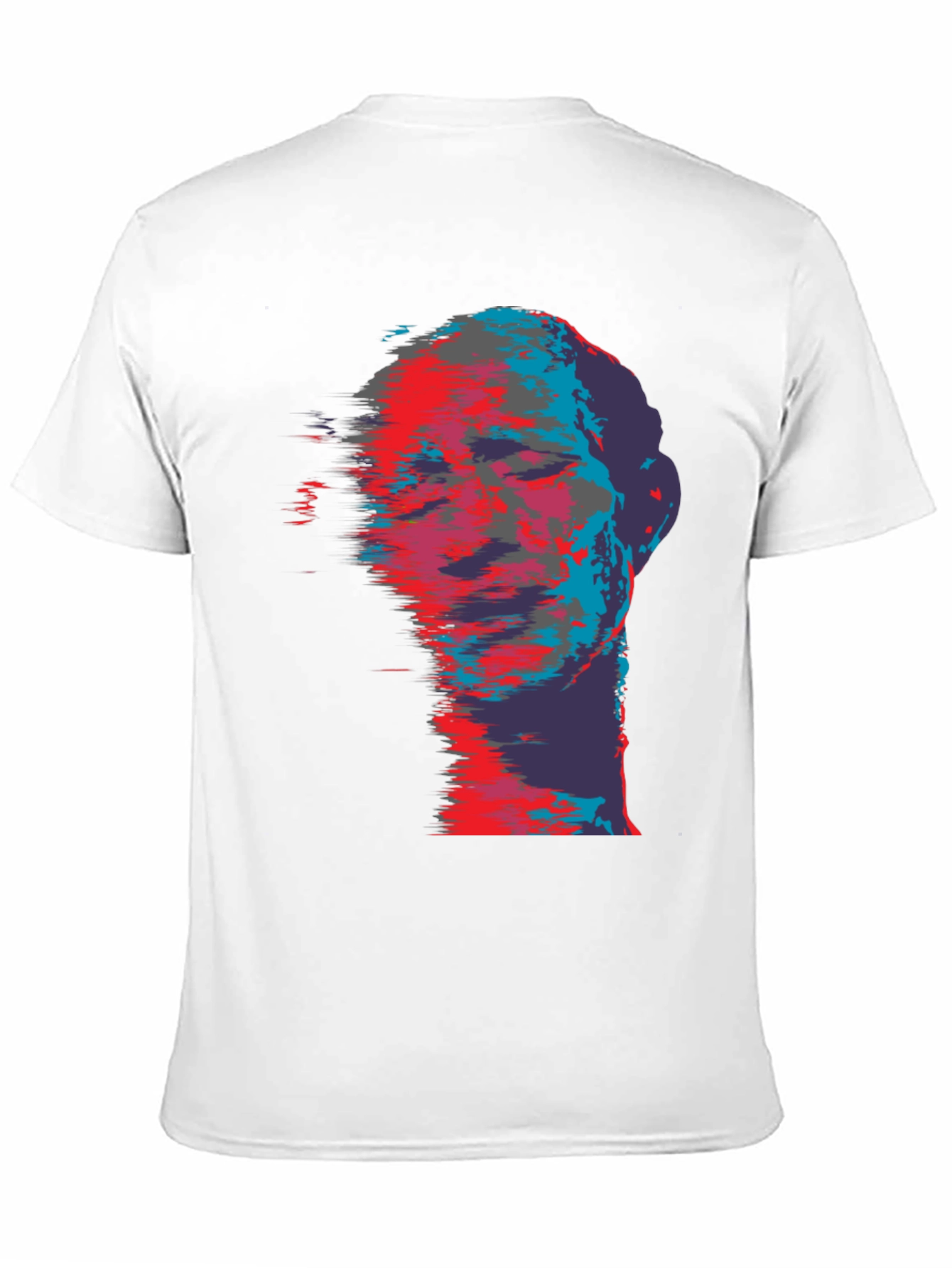 Abstract Face Graphic Print T-Shirt