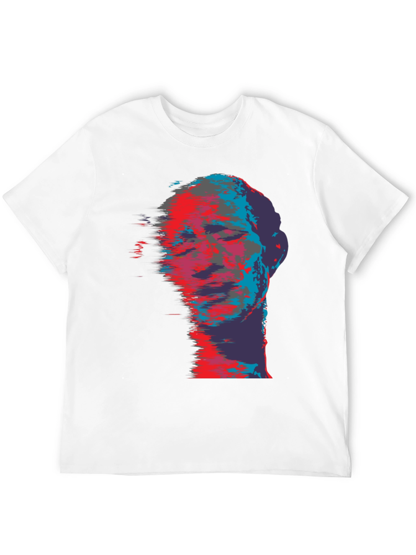 Abstract Face Graphic Print T-Shirt