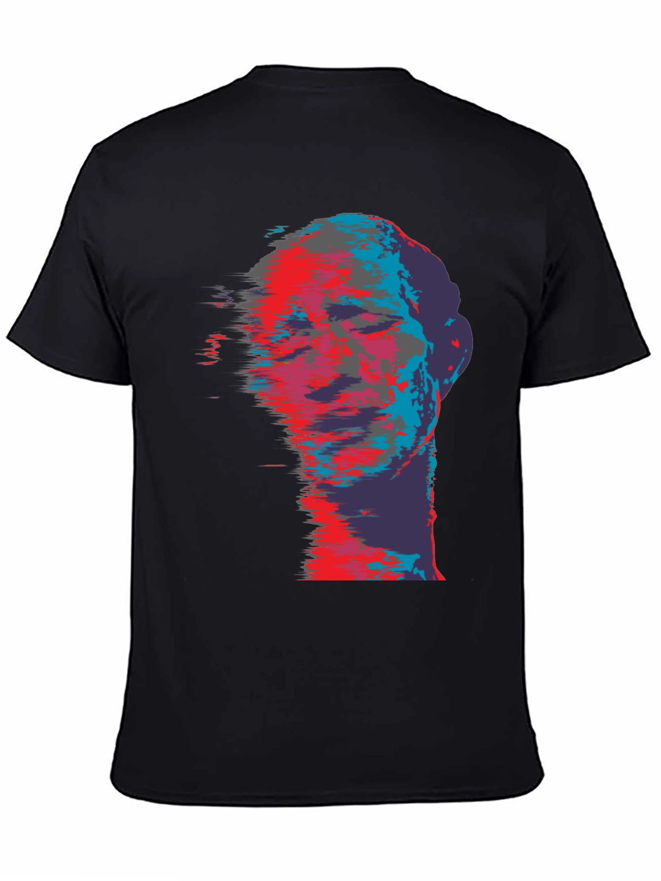 Abstract Face Graphic Print T-Shirt