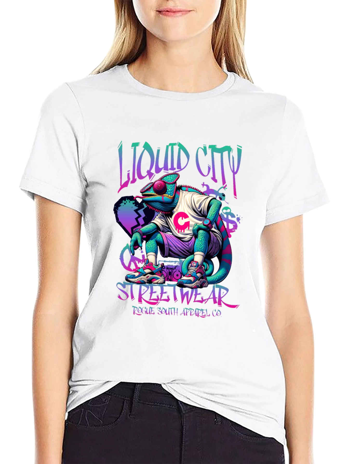 Liquid City Chameleon Streetwear T-Shirt