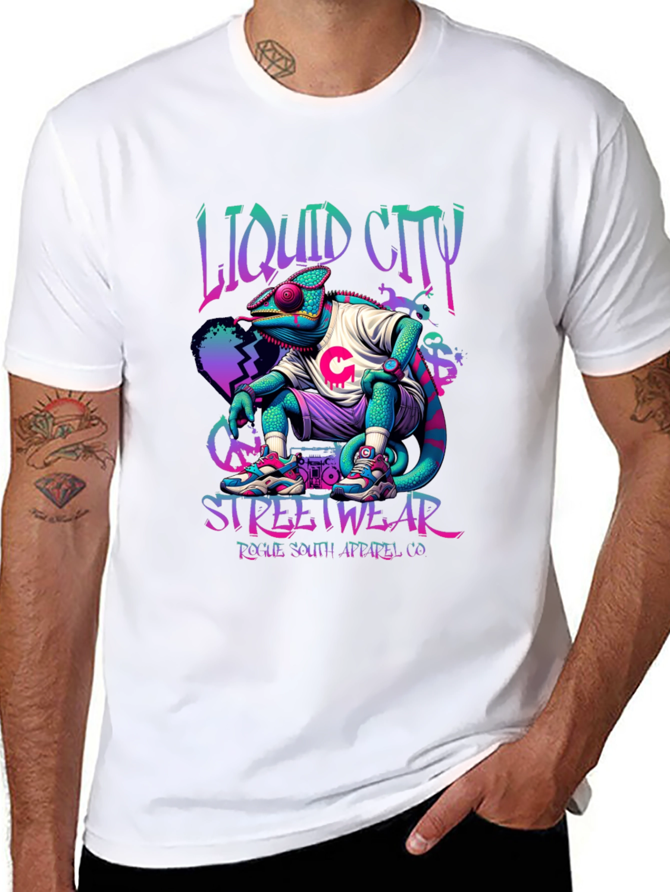 Liquid City Chameleon Streetwear T-Shirt
