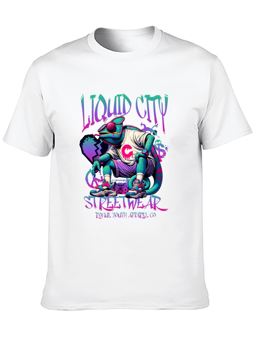 Liquid City Chameleon Streetwear T-Shirt