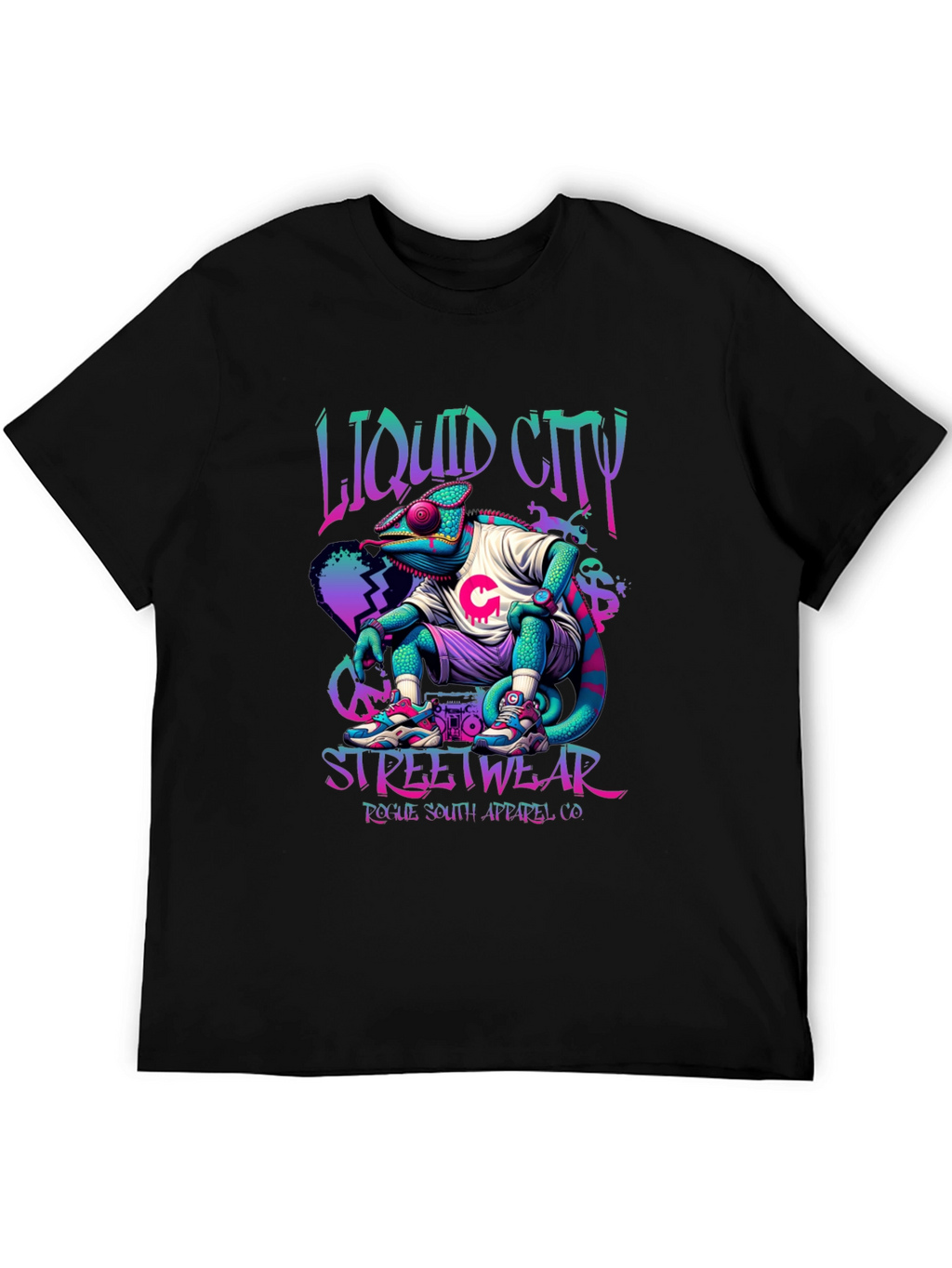 Liquid City Chameleon Streetwear T-Shirt