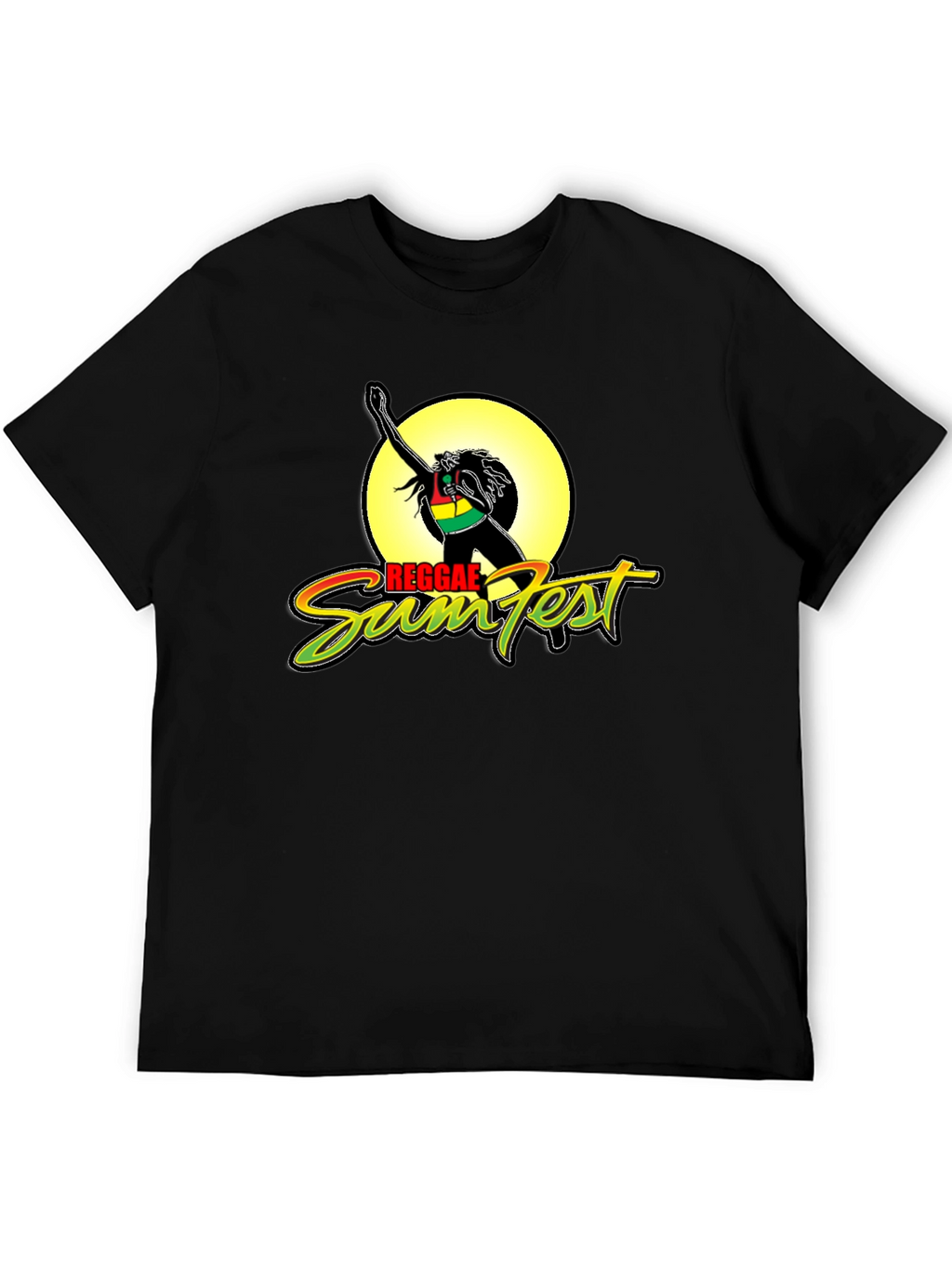 Reggae Sumfest Graphic Tee - Black Cotton Blend
