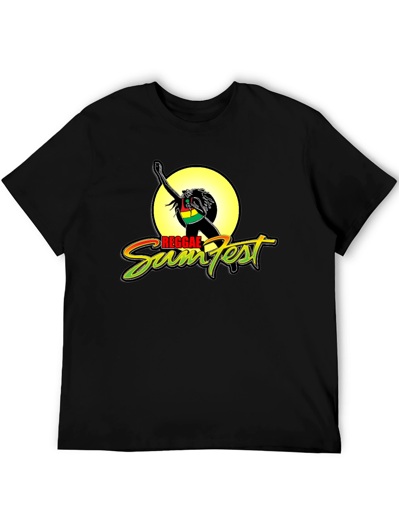 Reggae Sumfest Graphic Tee - Black Cotton Blend