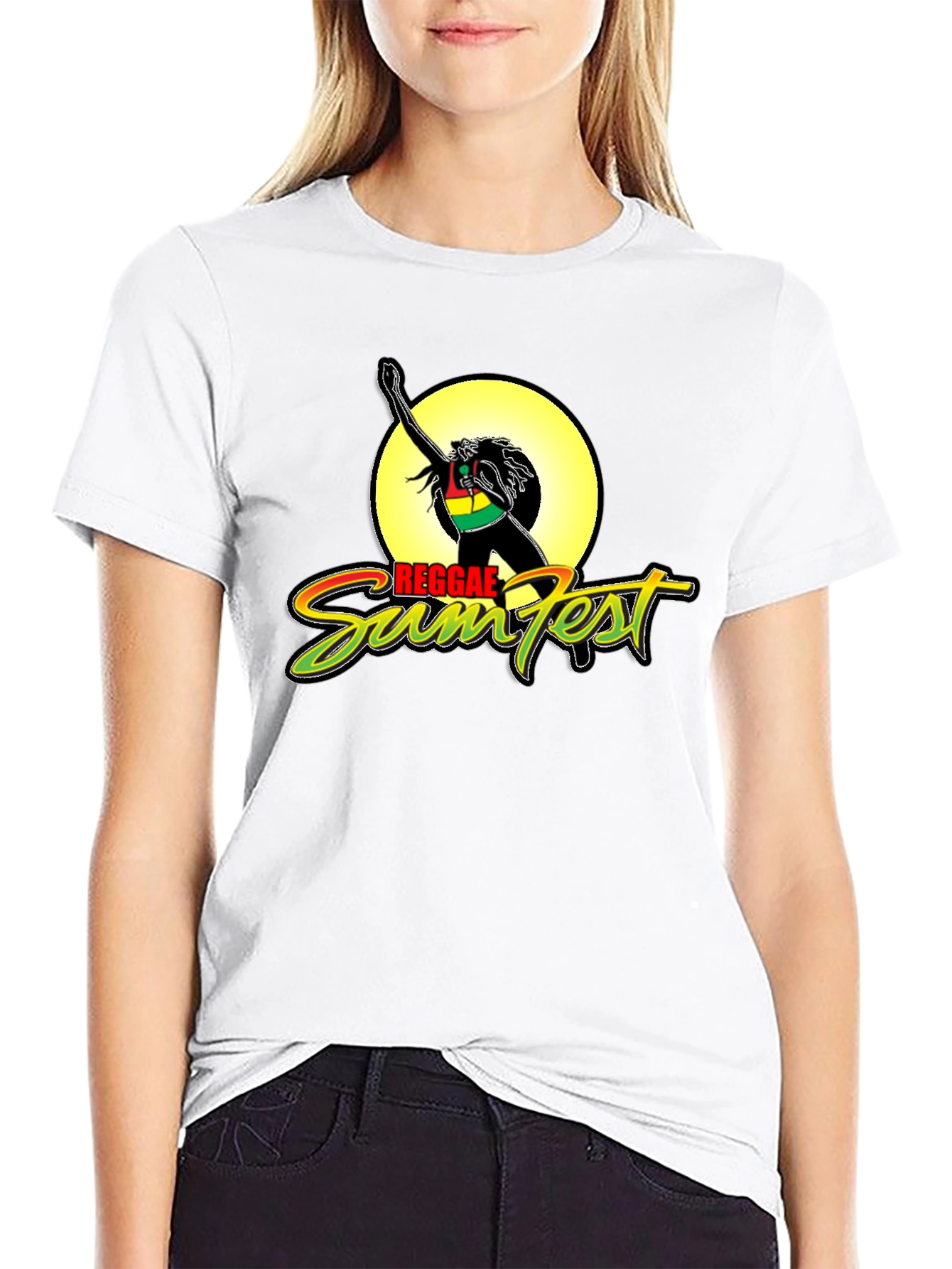 Reggae Sumfest Graphic Tee - Black Cotton Blend