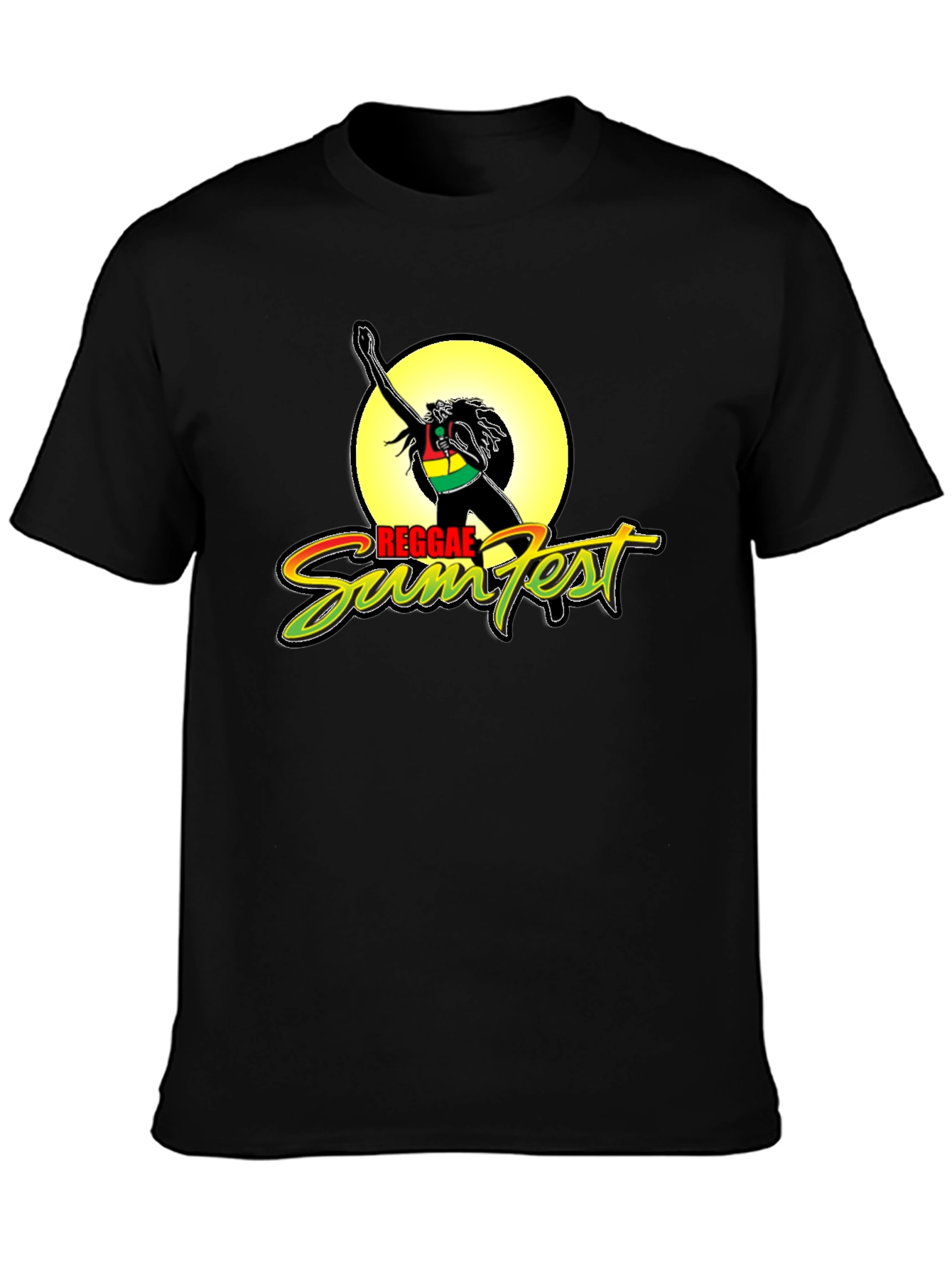 Reggae Sumfest Graphic Tee - Black Cotton Blend