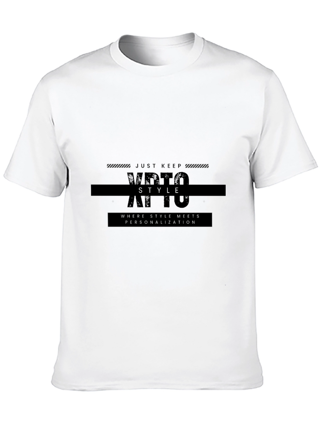 Modern Black Graphic Tee - Style & Personalization