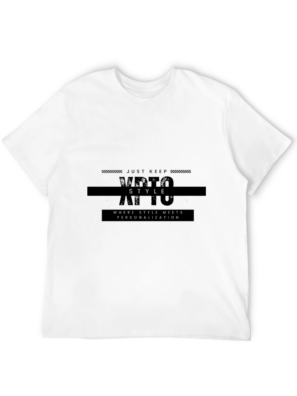 Modern Black Graphic Tee - Style & Personalization