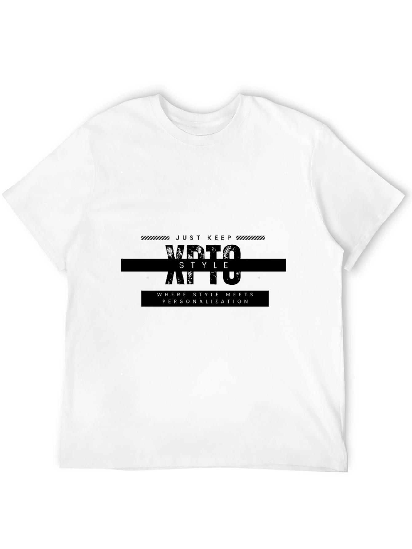 Modern Black Graphic Tee - Style & Personalization