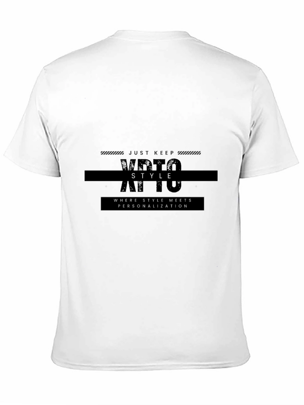 Modern Black Graphic Tee - Style & Personalization