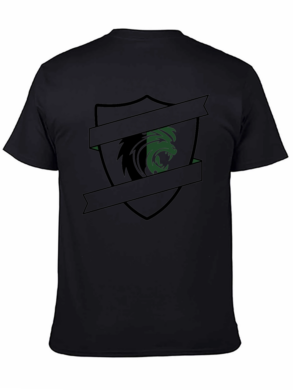 Lion Crest Graphic Tee - Black